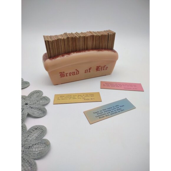 Vintage 1950s Bread of Life Scripture Cards Bible Verse Prayers Cross Publishing - Picture 1 of 17